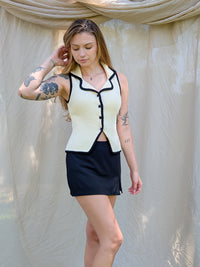 Button Up Sweater Vest