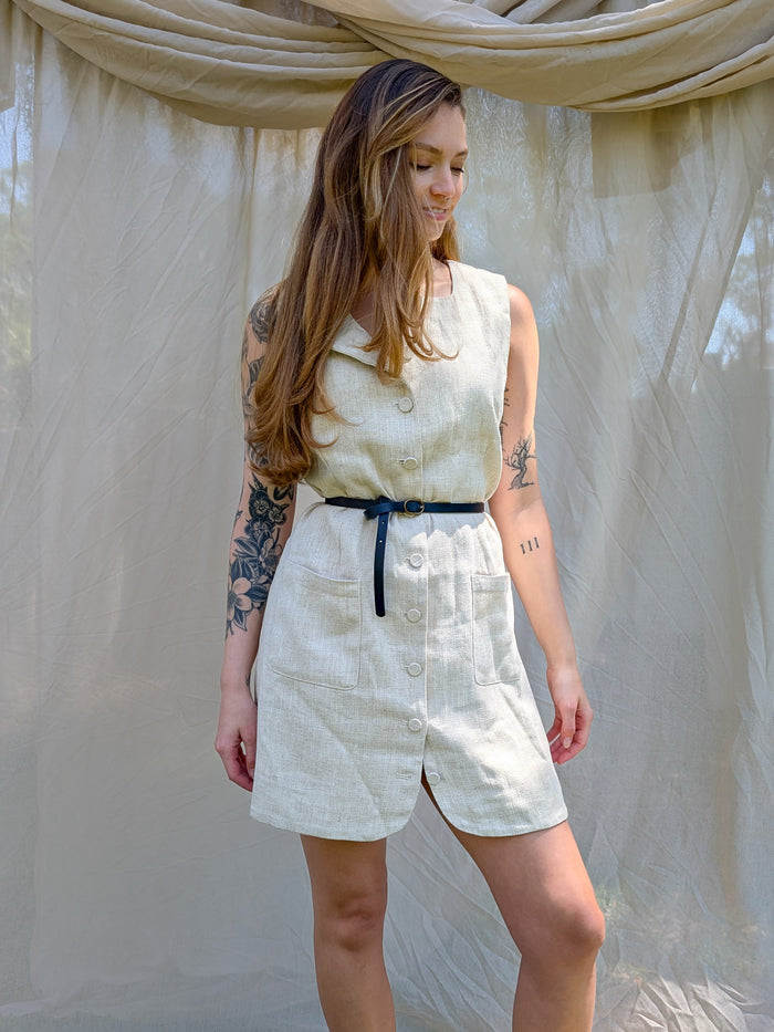 Linen Button Down Dress