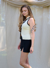 Button Up Sweater Vest