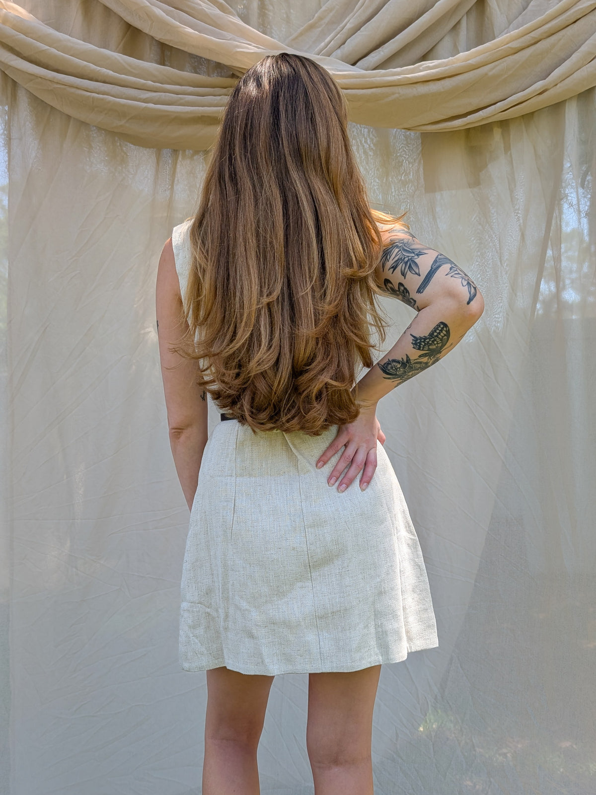 Linen Button Down Dress