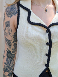 Button Up Sweater Vest