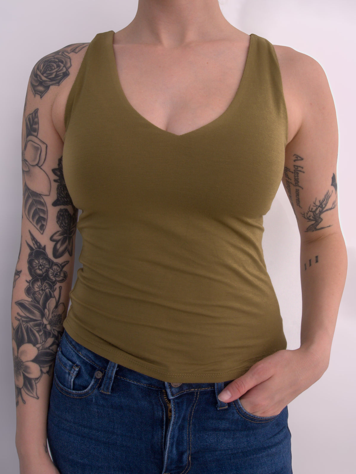 Super Soft V Neck Tank