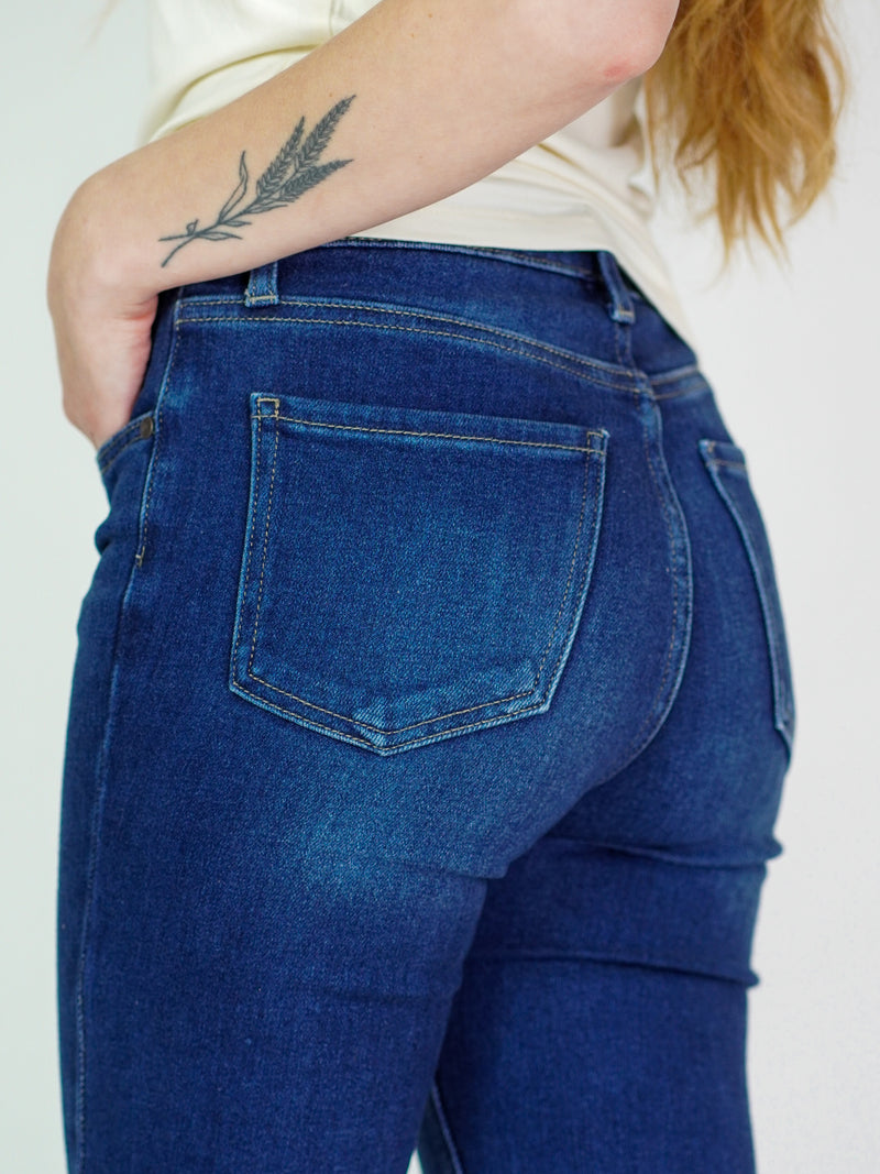 High Rise Flare Denim