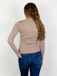 Ribbed Crew Neck Long Sleeve