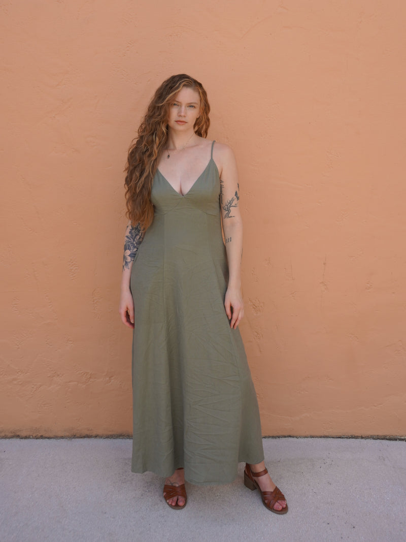 Open Back Maxi Dress