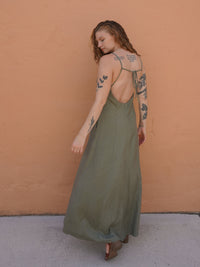 Open Back Maxi Dress