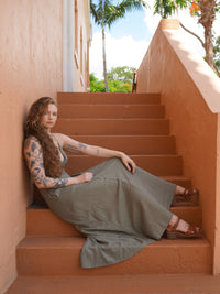 Open Back Maxi Dress