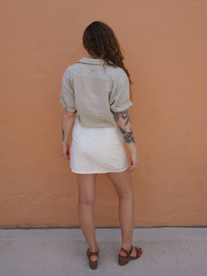 Linen Skort