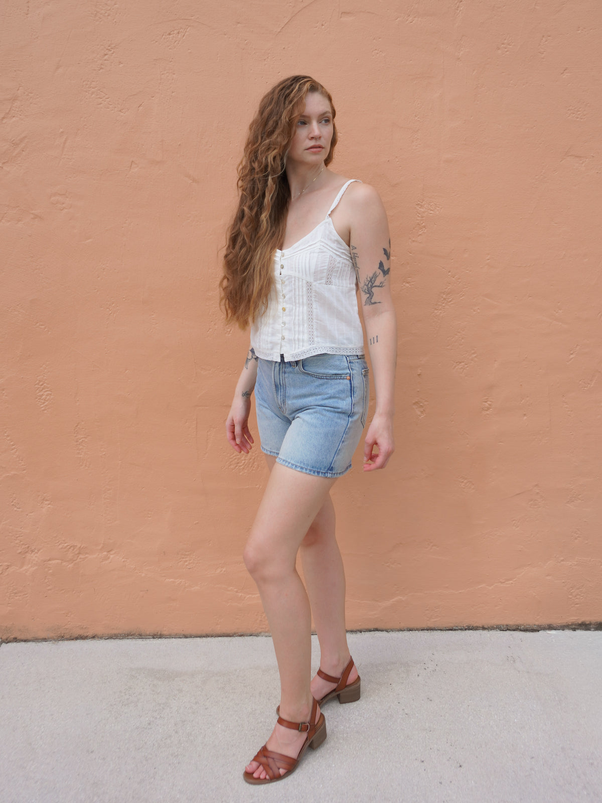 Cotton Button Down Cami