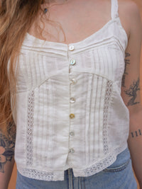 Cotton Button Down Cami