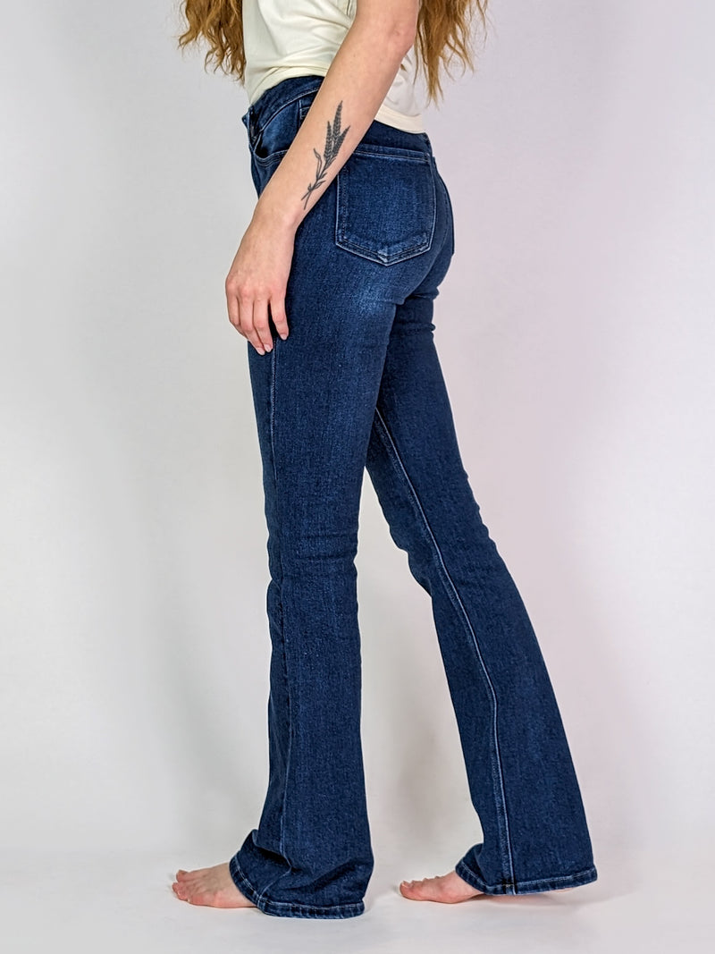 High Rise Flare Denim