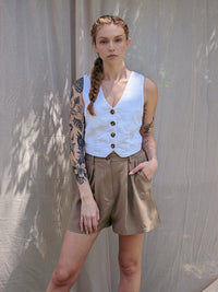 Linen Vest