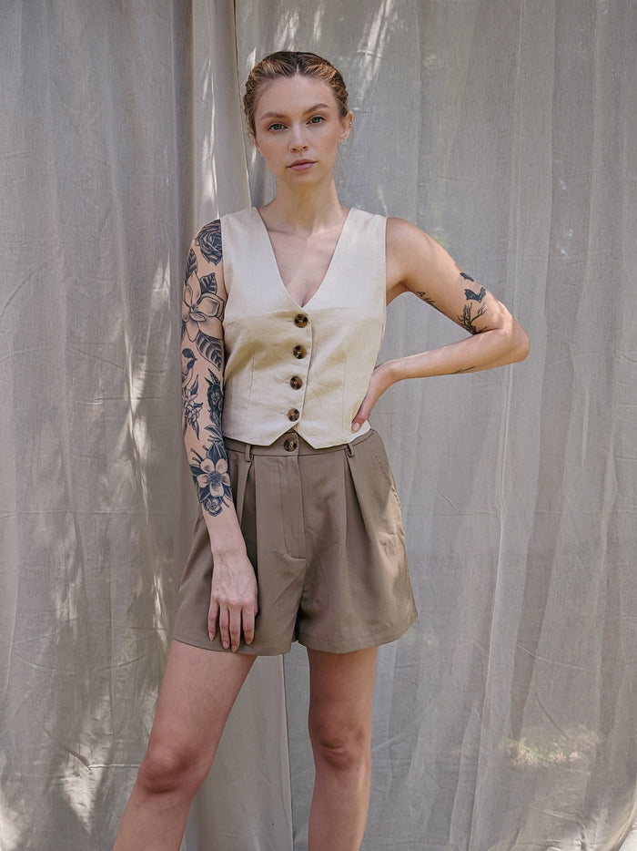 Linen Vest