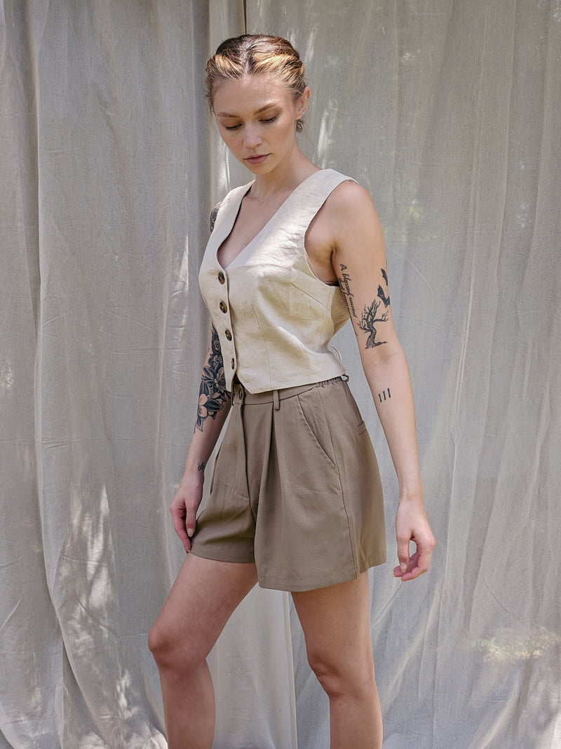 Linen Vest