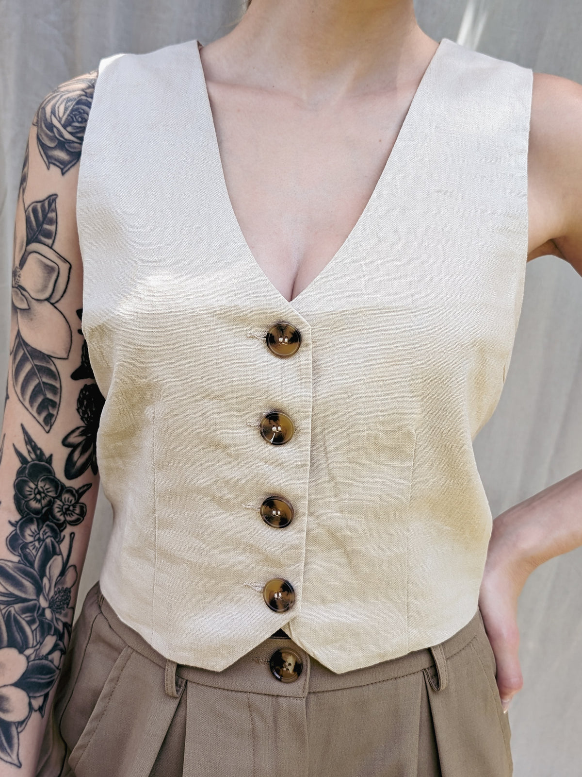 Linen Vest