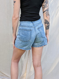 High Rise Denim Shorts