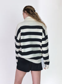 Striped Turtleneck Sweater