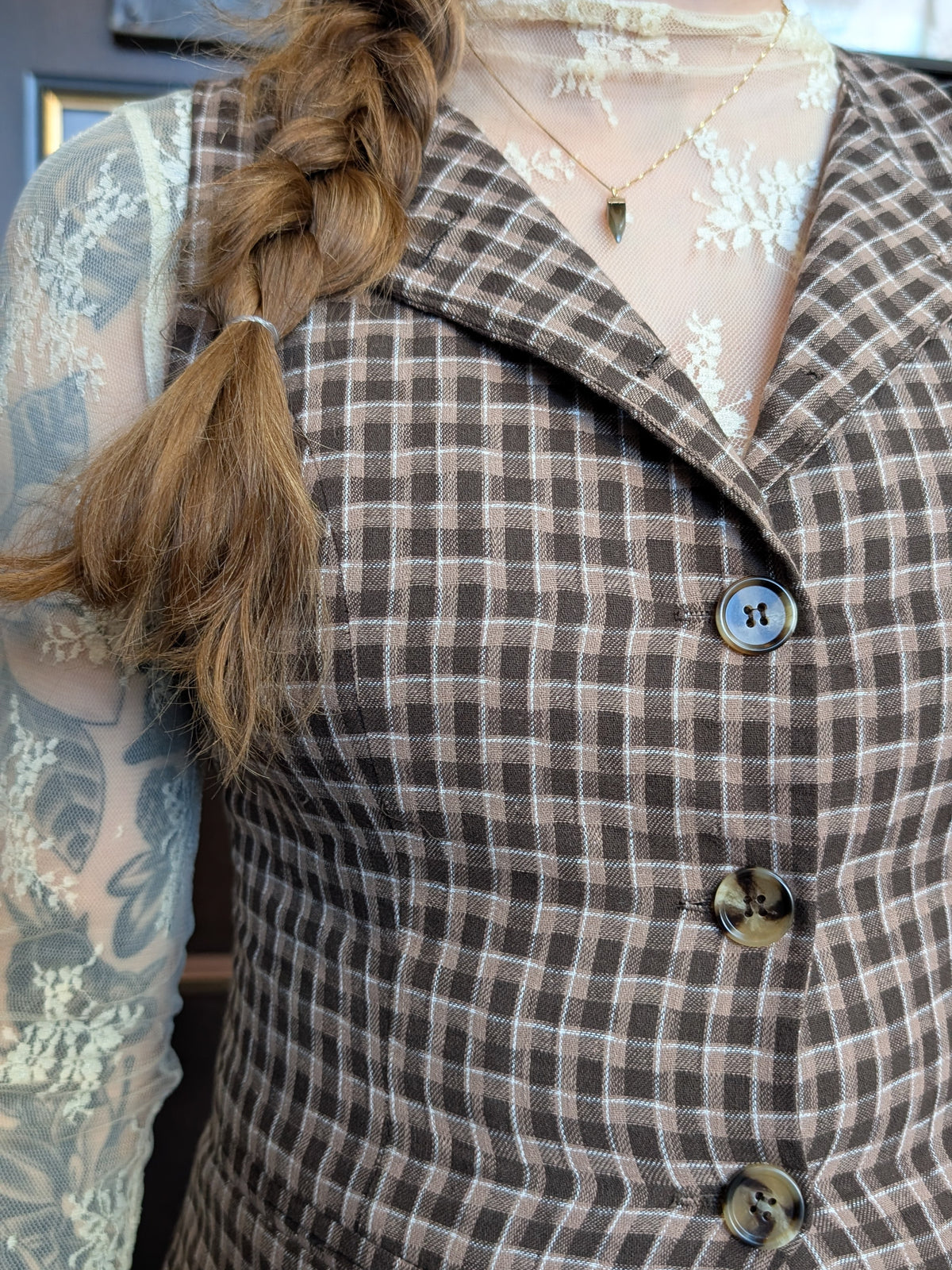Plaid Vest