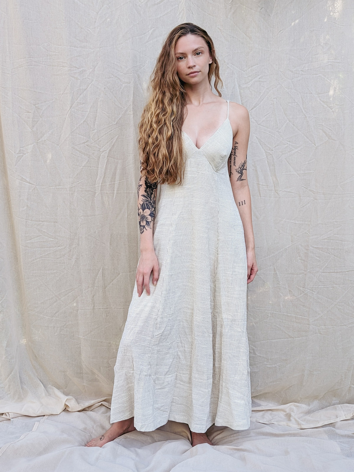 Linen Maxi Dress