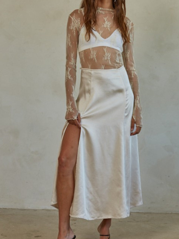 Satin Maxi Skirt