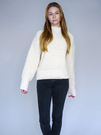 Soft Funnel Turtleneck Sweater