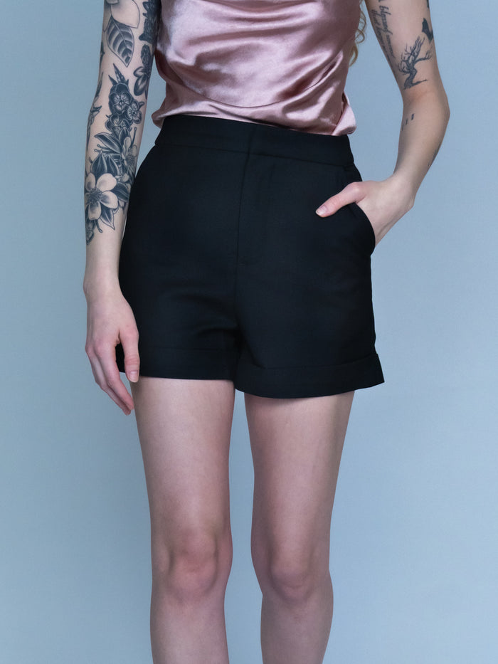 High Waist Dress Shorts