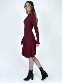 Ribbed Mock Neck Dress