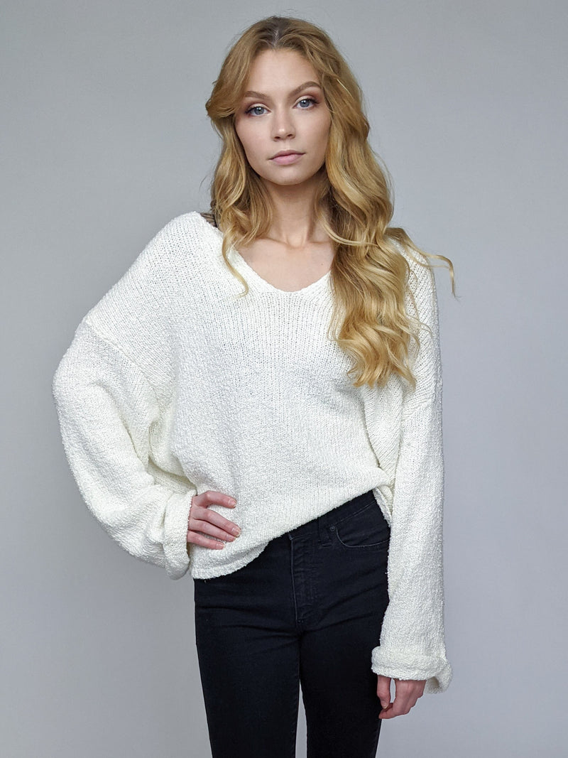 Notch Neck Sweater